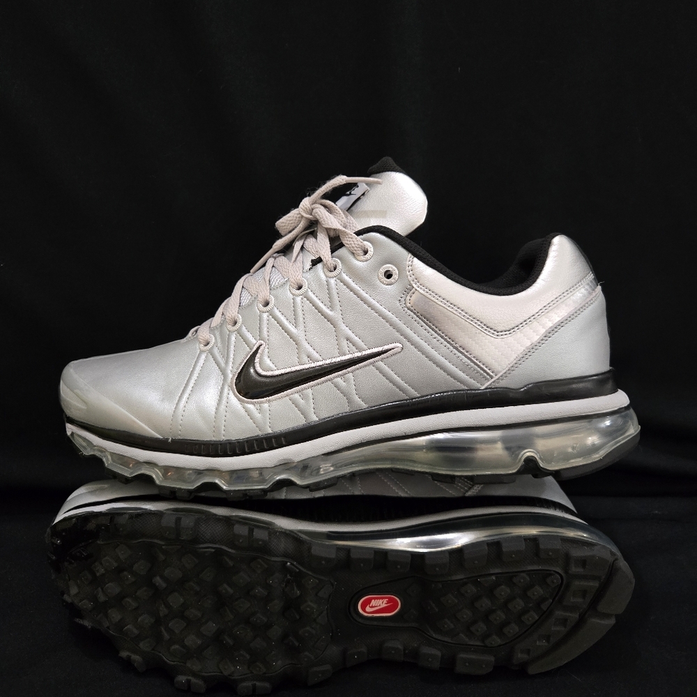 Nike Air Max 2009 Las Vegas Raiders Metallic Silver Sneakers